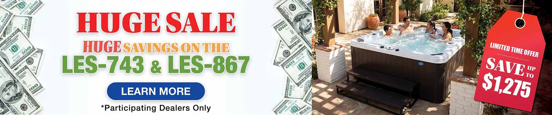 Calspas hot tub being used in a family setting - Enid